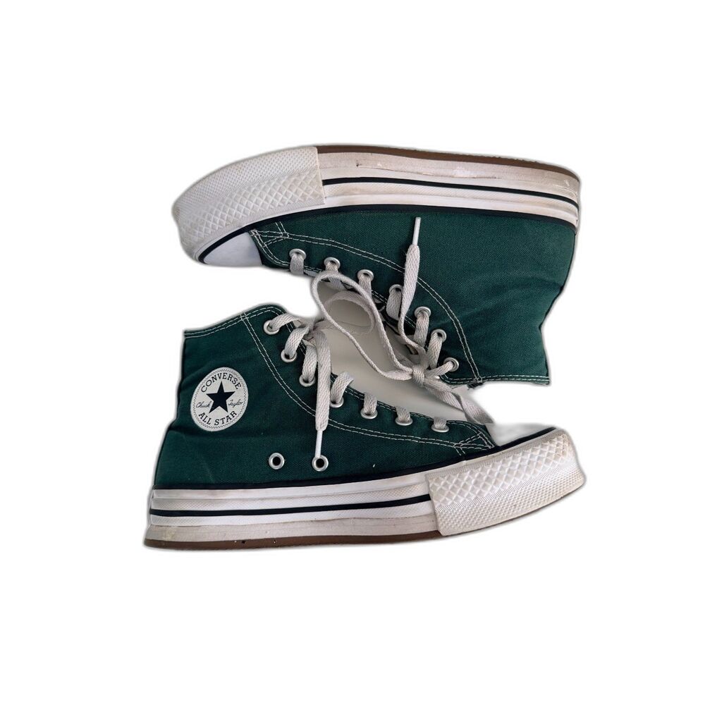 Converse CTAS EVA Lift Platform High Kids 4 Green Envy A09291F Chuck Taylor